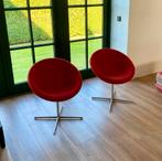 2 Vitra C1 Fauteuils door Verner Panton, Ophalen, Gebruikt, 75 tot 100 cm, Stof