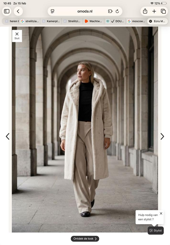 Moscow nadjana faux fur jas - maat XL nieuw!, Kleding | Dames, Jassen | Winter, Ophalen of Verzenden, Nieuw, Maat 46/48 (XL) of groter