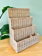 Vintage rotan organizer postvak, Ophalen of Verzenden, Gebruikt