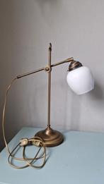Antieke Bureaulamp, Ophalen of Verzenden, Gebruikt, Glas, Antiek