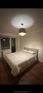 Tweepersoons opbergbed 160x200, Huis en Inrichting, Ophalen, Nieuw, Minder dan 10 m², Crème