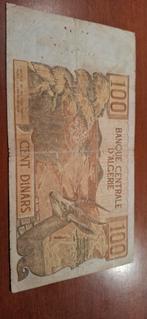 Gebruikt bankbiljet 100 Dinars uit Algerije van 1970, Ophalen of Verzenden, Overige landen, Los biljet