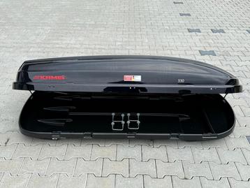 IN NIEUWSTAAT grote Kamei Husky 330L glans dakkoffer skibox  beschikbaar voor biedingen