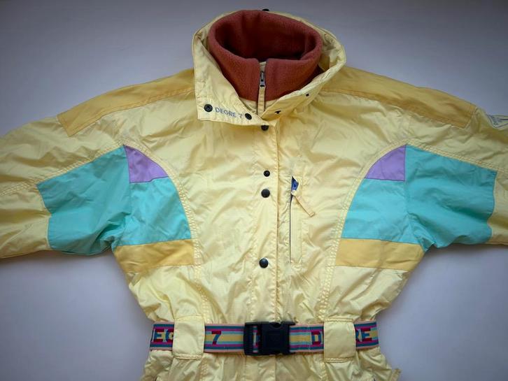 ZGAN Vintage Fout Skipak Pastel mt.38/40 M, Kleding | Dames, Wintersportkleding, Zo goed als nieuw, Pak, Maat 38/40 (M), Ophalen of Verzenden