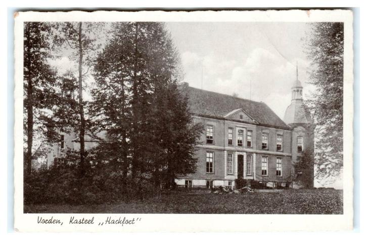 Vorden, Kasteel "Hackfort", Verzamelen, Ansichtkaarten | Nederland, Gelopen, Gelderland, 1940 tot 1960, Verzenden