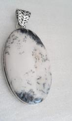zilver hanger met Dendriet Opaal, Overige voorstellingen, Verzenden, Wit, Nieuw