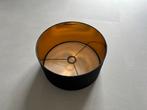 Zwarte Lampenkap met Gouden Binnenkant, Zwart, Rond, Ophalen of Verzenden, Zo goed als nieuw