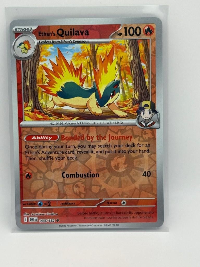 Ethan's Quilava [Reverse Holo] #33 Pokemon Destined Rivals, Verzenden, Nieuw, Losse kaart, Foil
