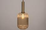 hanglamp amber glas of groen bed bank vide salon tafel lamp, Ophalen of Verzenden, Nieuw, Glas, Minder dan 50 cm