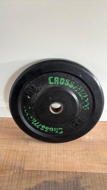 Twee bumper plates, 10 kg per stuk beschikbaar voor biedingen
