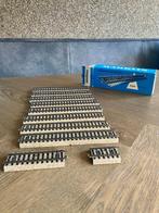 Marklin rails, trafo en spoorwegovergang (uit ca. 1977), Ophalen, Wisselstroom, Gebruikt, Rails