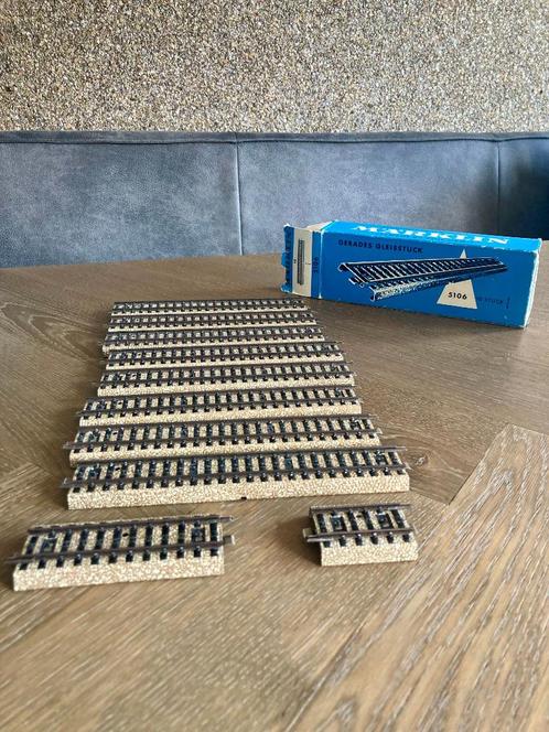 Marklin rails, trafo en spoorwegovergang (uit ca. 1977), Hobby en Vrije tijd, Modeltreinen | H0, Gebruikt, Rails, Wisselstroom