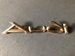 Audi embleem , zilverkleurig . prijs 5 euro ., Verzamelen, Ophalen of Verzenden, Gebruikt, Auto's