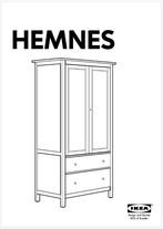 Ikea Hemnes Kledingkast in Olijfgroen, Huis en Inrichting, Kasten | Kledingkasten, Ophalen, Gebruikt, 100 tot 150 cm, Met hangruimte