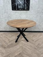 Kleine ronde eiken eettafel 100cm *nieuw, Huis en Inrichting, Tafels | Eettafels, Nieuw, Vier personen, 50 tot 100 cm, Firma Hout en Staal