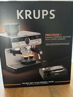 Krups XP804T10 Precision+ piston koffieapparaat + bonenmaler, Koffiebonen, Zo goed als nieuw, Combi, 2 tot 4 kopjes
