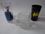 Oude Batman glazen en een Beker, 3 stuks, jaren"90s, Verzamelen, Speelgoed, Gebruikt, Ophalen of Verzenden