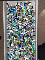 Grote verzameling knikkers in bak, Ophalen of Verzenden, Gebruikt