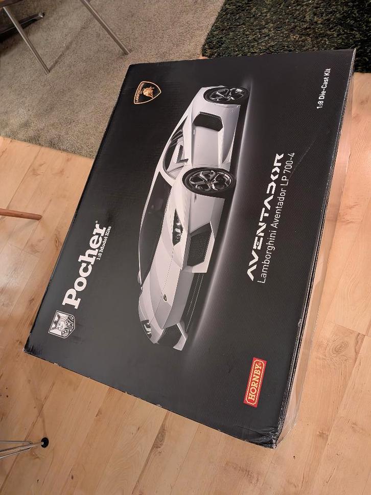 modelbouwdoos Pocher Lamborghini Aventador, Hobby en Vrije tijd, Modelbouw | Auto's en Voertuigen, Nieuw, Auto, Groter dan 1:32