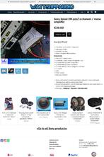 Sony Xplod XM-502Z 2 kanaals / mono versterker, Auto diversen, Autospeakers, Gebruikt, Ophalen of Verzenden