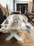 Versteend hout  salontafel sidetable tv meubel, Ophalen of Verzenden, Nieuw