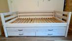 Flexa Classic Bedbank met onderschuifbed en lades, Ophalen, Gebruikt, 90 cm, Eenpersoons