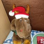 Eland met kerstmuts knuffel 20 cm Jurjen de Vries, Kinderen en Baby's, Ophalen of Verzenden