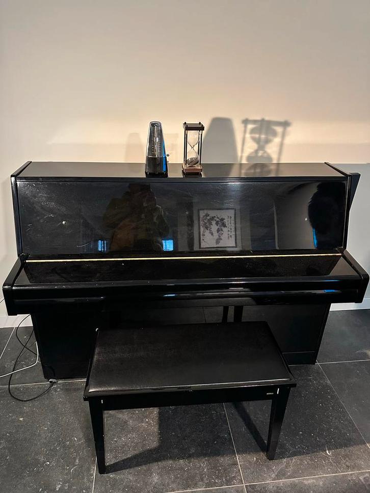 Samick Piano Hoogglans Zwart German Scale, Muziek en Instrumenten, Piano's, Zo goed als nieuw, Piano, Zwart, Hoogglans, Ophalen