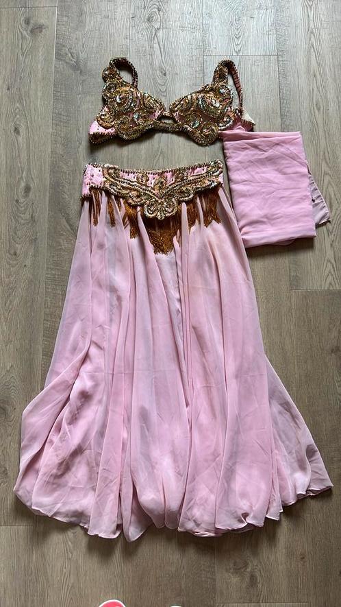 Buikdans kostuum uit Egypte, Kleding | Dames, Gelegenheidskleding, Gedragen, Maat 38/40 (M), Roze, Ophalen