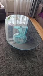 Glazen Salontafel, Ophalen, Gebruikt, 100 tot 150 cm, 50 tot 100 cm