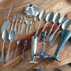 Lotje verzilverd bestek en vaasjes, Ophalen of Verzenden