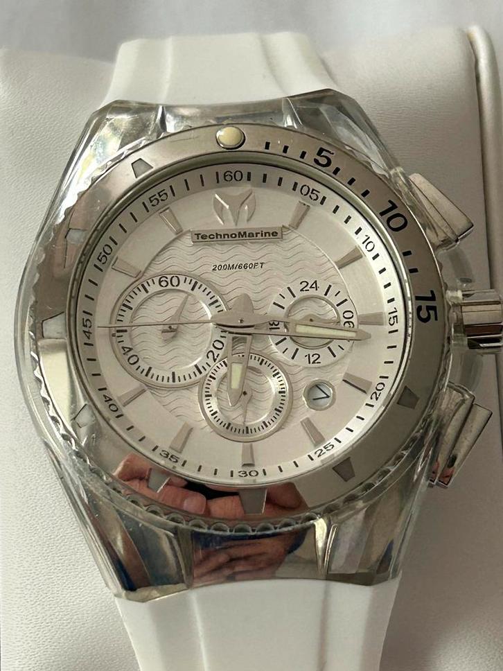 TechnoMarine Chronograaf - Complete Set!, Sieraden, Tassen en Uiterlijk, Horloges | Dames, Gebruikt, Polshorloge, Overige merken