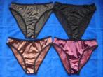 4 satijn slipjes (kan ook voor de heren), Verzenden, Overige kleuren, Slip