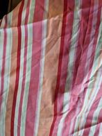 Zacht roze / oranje gestreepte stof, Verzenden, 120 cm of meer, Katoen, Roze
