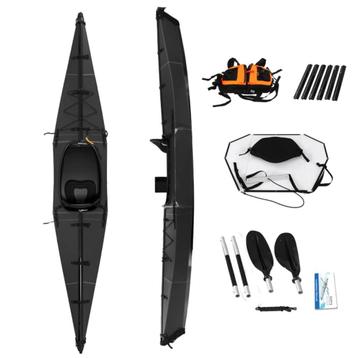 Zomeraanbieding Vouwkayak ‘STEALTH’ MATZWART: bespaar €700 ! beschikbaar voor biedingen