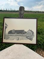 Pen tekening D.oeve kruiningen '80, Antiek en Kunst, Ophalen