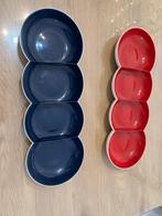 Tupperware Schaal Rood en Blauw, Huis en Inrichting, Keuken | Tupperware, Ophalen, Gebruikt, Rood, Schaal