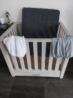 TWF Box 80x100 met lade + matras & hoezen, Ophalen, Gebruikt, Rechthoekig, In hoogte verstelbaar