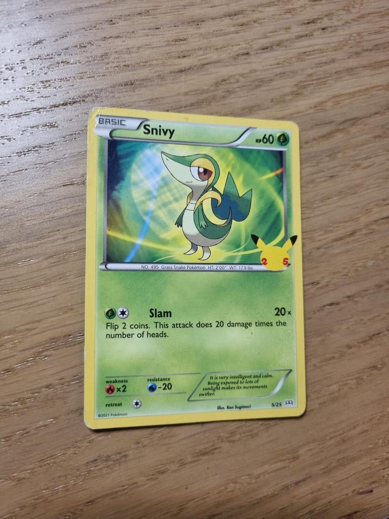 Snivy 5/25 promo pokemon kaart, Ophalen of Verzenden, Zo goed als nieuw