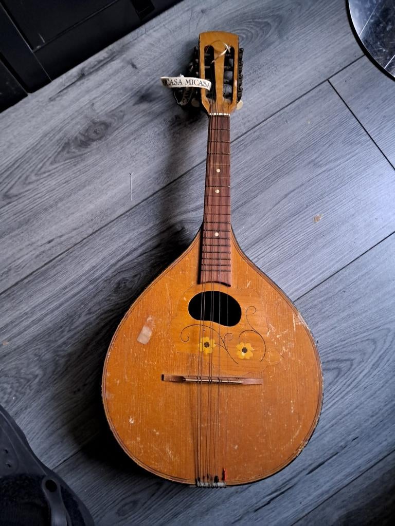 Oude Portugese Mandoline Casa Micasa, Muziek en Instrumenten, Snaarinstrumenten | Overige, Ophalen, Gebruikt, Luit, Saz of Bouzouki