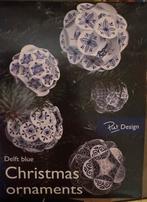 piet design delfts blauwe kerstballen, Ophalen of Verzenden, Nieuw