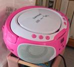 Roze Lenco Radio met CD-speler, Ophalen of Verzenden, Gebruikt, Radio, Met cd-speler