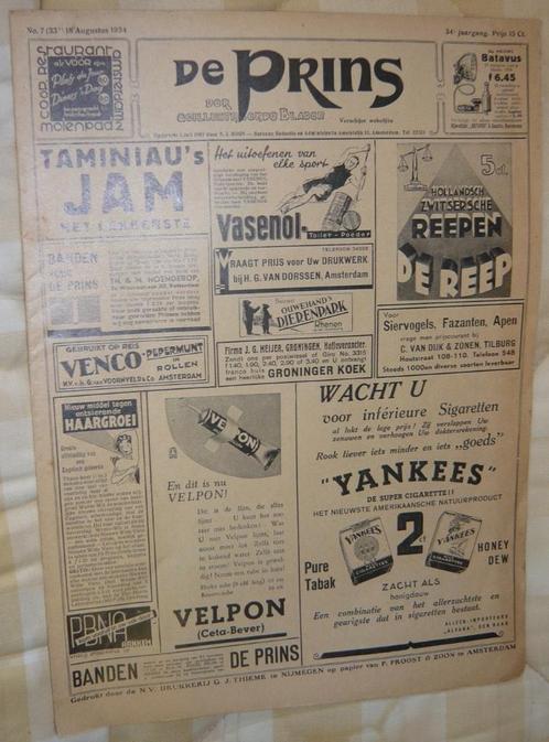 Tijdschriften de Prins 1934, Boeken, Tijdschriften en Kranten, Gelezen, Overige typen, Ophalen of Verzenden