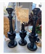 3 x hoedenstandaard hout zwart prijs per stuk, Antiek en Kunst, Curiosa en Brocante, Ophalen of Verzenden