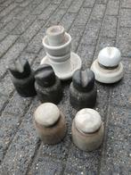 7 stuks Porselein isolator van vroeger antiek, Ophalen