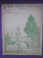 FIRST PIANO LESSONS BOOK 2 **Oude Bladmuziek uit 1941**, Ophalen of Verzenden, Gebruikt, Artiest of Componist, Piano