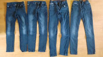 4 mooie donkerblauwe skinny jeans, blue ridge &cars, 146/152 beschikbaar voor biedingen