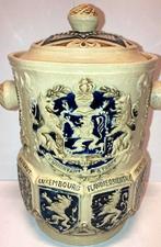 Rare Pot de Tabac 1900 L' union La Force Armoiries Belgique, Antiek en Kunst, Antiek | Keramiek en Aardewerk, Verzenden