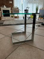 Glazen Bijzettafel - Modern Design, Huis en Inrichting, Tafels | Bijzettafels, Ophalen, Minder dan 45 cm, Minder dan 55 cm, Vierkant