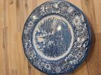 Bord Liberty blue printed on Staffordshire ironstone, Antiek en Kunst, Antiek | Wandborden en Tegels, Ophalen